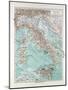 Map of Italy 1899-null-Mounted Giclee Print