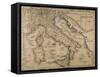 Map of Italy, from Geographiae Opus Novissima-null-Framed Stretched Canvas