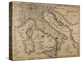 Map of Italy, from Geographiae Opus Novissima-null-Stretched Canvas