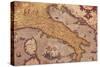 Map of Italy from Theatrum Orbis Terrarum-Abraham Ortelius-Stretched Canvas