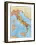 Map of Italy Illustrates Territorial Subdivisions at Outbreak of Social War, 91 BC-null-Framed Giclee Print