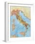 Map of Italy Illustrates Territorial Subdivisions at Outbreak of Social War, 91 BC-null-Framed Giclee Print