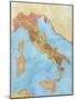 Map of Italy Illustrates Territorial Subdivisions at Outbreak of Social War, 91 BC-null-Mounted Giclee Print