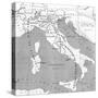 Map of Italy in 1815, from 'Europe in the Nineteenth Century: an Outline History, Published in 1916-null-Stretched Canvas