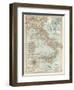 Map of Italy. Insets of Rome (Roma) and Vicinity, and Venice (Venezia) and Vicinity-Encyclopaedia Britannica-Framed Art Print