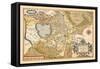 Map of Italy near Florence-Abraham Ortelius-Framed Stretched Canvas