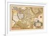 Map of Italy near Florence-Abraham Ortelius-Framed Premium Giclee Print