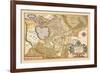 Map of Italy near Florence-Abraham Ortelius-Framed Premium Giclee Print