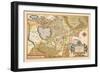 Map of Italy near Florence-Abraham Ortelius-Framed Art Print