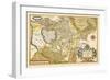 Map of Italy near Florence-Abraham Ortelius-Framed Art Print