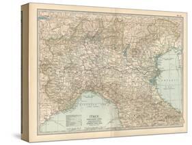 Map of Italy, Northern Part-Encyclopaedia Britannica-Stretched Canvas