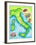 Map of Italy-Jennifer Thermes-Framed Photographic Print