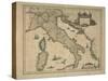 Map of Italy-Joan Blaeu-Stretched Canvas