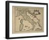 Map of Italy-Joan Blaeu-Framed Giclee Print