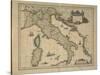 Map of Italy-Joan Blaeu-Stretched Canvas