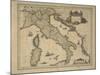 Map of Italy-Joan Blaeu-Mounted Giclee Print