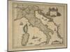 Map of Italy-Joan Blaeu-Mounted Premium Giclee Print
