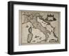 Map of Italy-William and Jan Blaeu-Framed Art Print