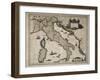 Map of Italy-William and Jan Blaeu-Framed Art Print