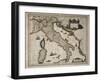 Map of Italy-William and Jan Blaeu-Framed Art Print