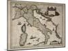 Map of Italy-William and Jan Blaeu-Mounted Art Print