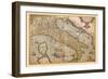 Map of Italy-Abraham Ortelius-Framed Art Print