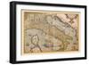 Map of Italy-Abraham Ortelius-Framed Art Print