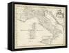 Map of Italy-T. Jeffreys-Framed Stretched Canvas
