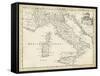 Map of Italy-T. Jeffreys-Framed Stretched Canvas