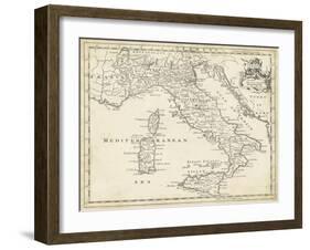 Map of Italy-T. Jeffreys-Framed Art Print