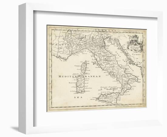 Map of Italy-T. Jeffreys-Framed Art Print