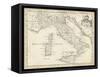 Map of Italy-T. Jeffreys-Framed Stretched Canvas