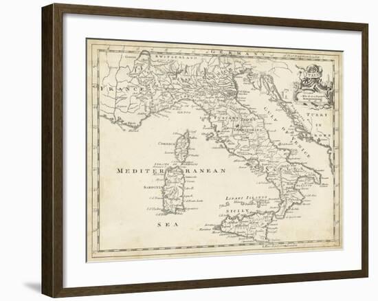 Map of Italy-T. Jeffreys-Framed Art Print