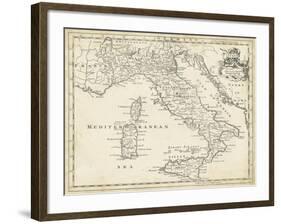 Map of Italy-T. Jeffreys-Framed Art Print