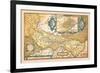 Map of Italy-Abraham Ortelius-Framed Premium Giclee Print