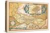 Map of Italy-Abraham Ortelius-Stretched Canvas