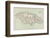 Map of Jamaica-null-Framed Photographic Print