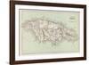 Map of Jamaica-null-Framed Photographic Print