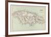 Map of Jamaica-null-Framed Photographic Print