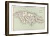 Map of Jamaica-null-Framed Photographic Print