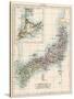 Map of Japan, 1870s-null-Stretched Canvas