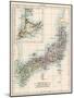 Map of Japan, 1870s-null-Mounted Giclee Print