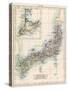 Map of Japan, 1870s-null-Stretched Canvas