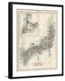 Map of Japan, 1870s-null-Framed Giclee Print