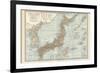 Map of Japan and Korea. Insets of Kurile Islands and Liu-Kiu Islands and Formosa (Taiwan)-Encyclopaedia Britannica-Framed Art Print