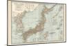 Map of Japan and Korea. Insets of Kurile Islands and Liu-Kiu Islands and Formosa (Taiwan)-Encyclopaedia Britannica-Mounted Art Print