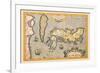 Map of Japan-Abraham Ortelius-Framed Premium Giclee Print