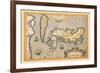 Map of Japan-Abraham Ortelius-Framed Premium Giclee Print