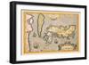 Map of Japan-Abraham Ortelius-Framed Art Print