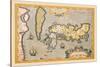 Map of Japan-Abraham Ortelius-Stretched Canvas